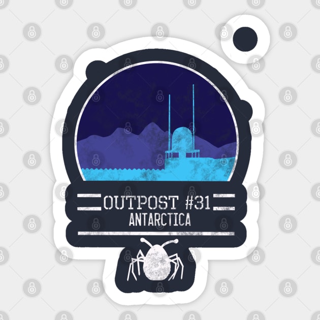 Outpost #31 Antartica Sticker by joefixit2